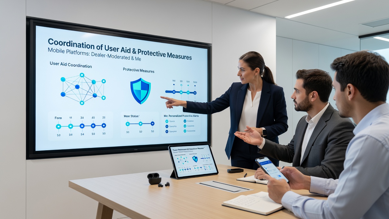Support dashboard displaying coordinated alerts for live dealer and slot sessions on mobile devices