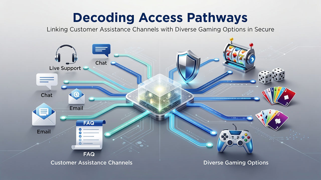 Mobile app screen displaying linked support chat and diverse gaming selections