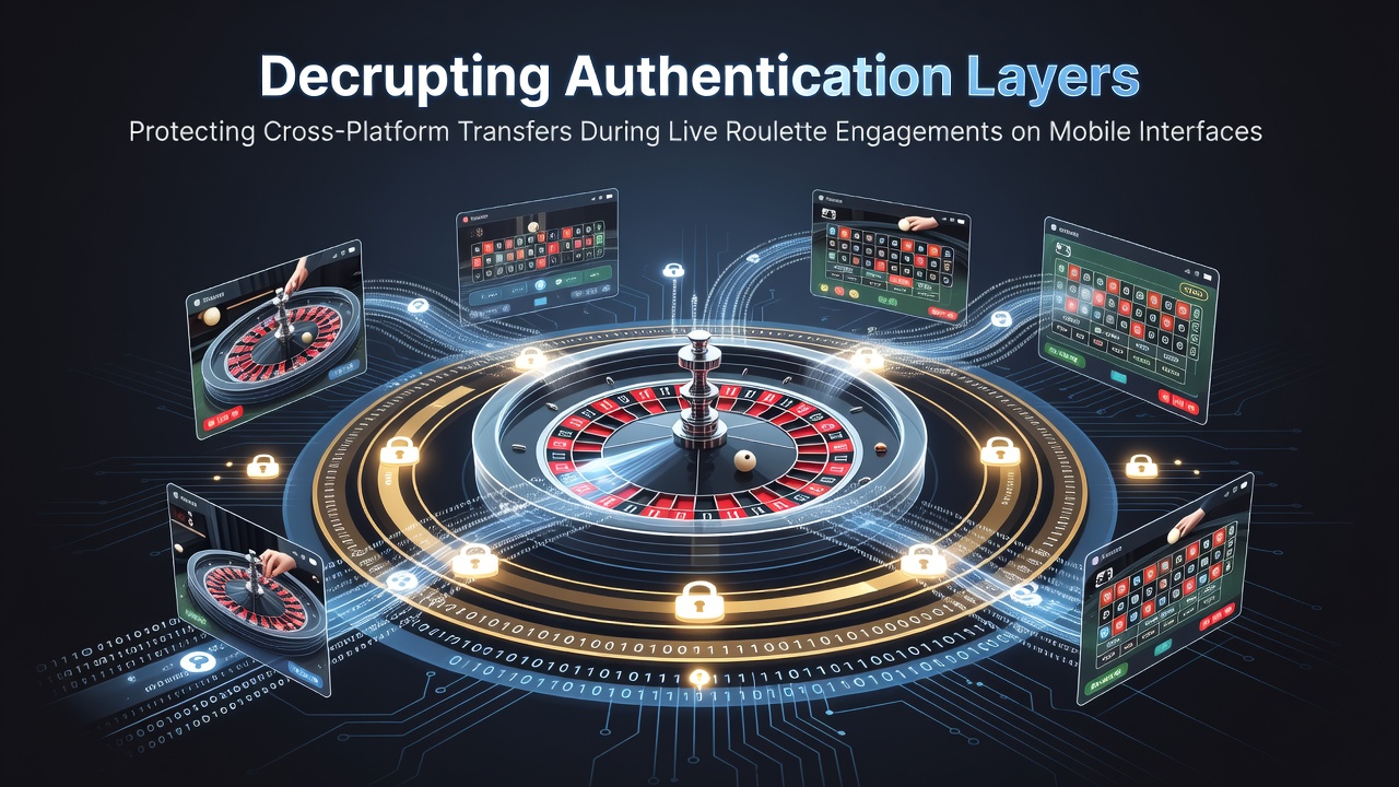 Mobile interface showing secure live roulette session with authentication indicators