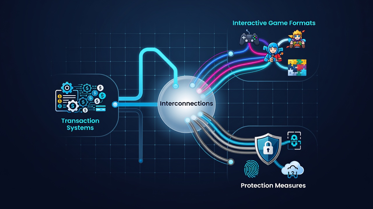 Secure mobile casino transaction flow diagram showing encryption and monitoring layers