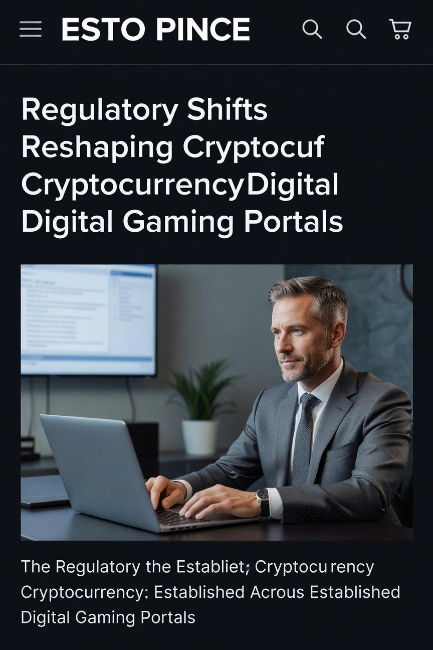 Digital gaming platforms adapting to new cryptocurrency regulations with secure transaction interfaces displayed on multiple screens